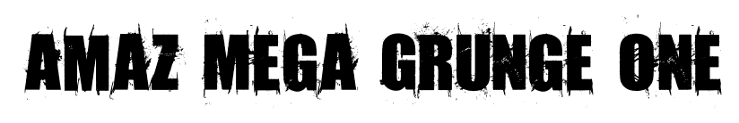 Amaz Mega Grunge One font